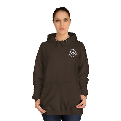 Peace In The East Unisex College Hoodie Hot Chocolate
