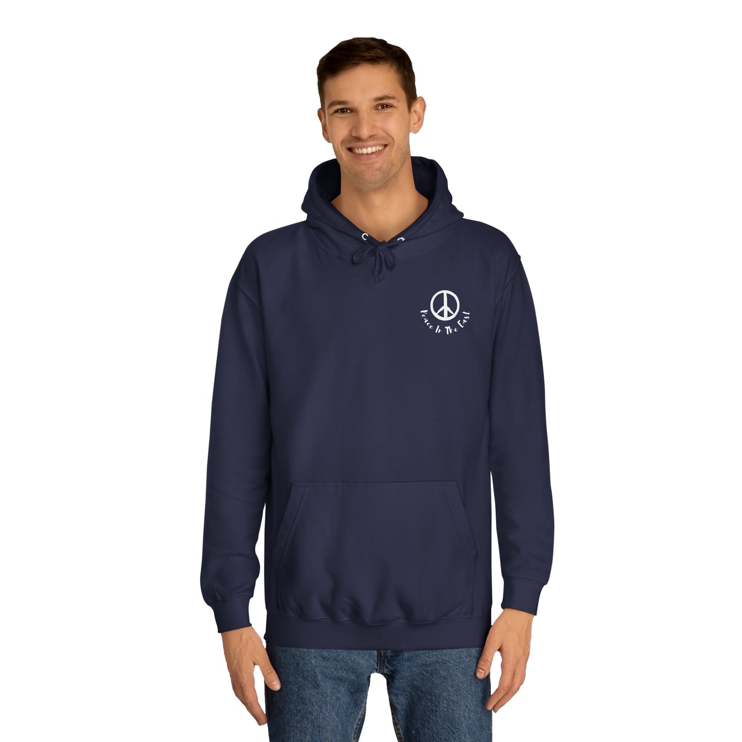 Peace In The East Unisex College Hoodie