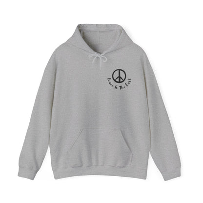 Peace In The East Unisex Heavy Blend™ Hooded Sweatshirt Sport Grey